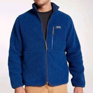 NEW! Alpine Design Men's Blue Sherpa Full Zip Fleece Jacket- Various- Retail $98
